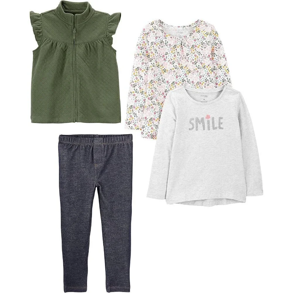 baby-girls 4-piece Playwear Set